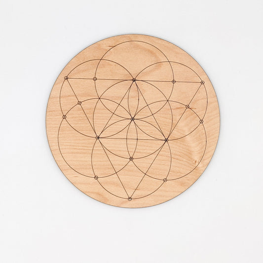 Seed of Life Crystal Grid - MADE TO ORDER