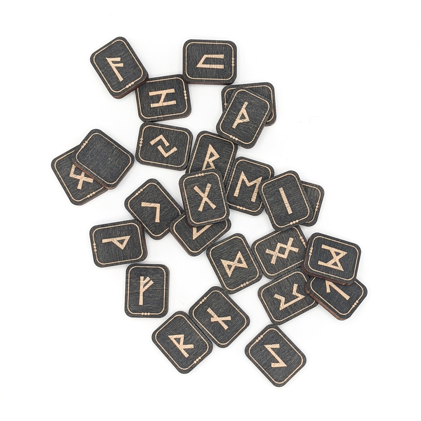 Elder Futhark Runes in Coal